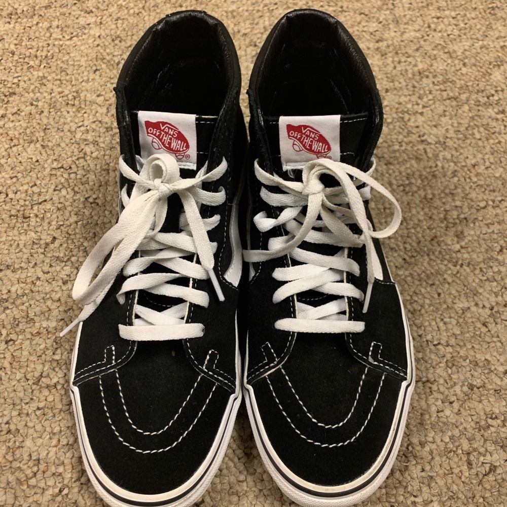 High top old skool black & white vans